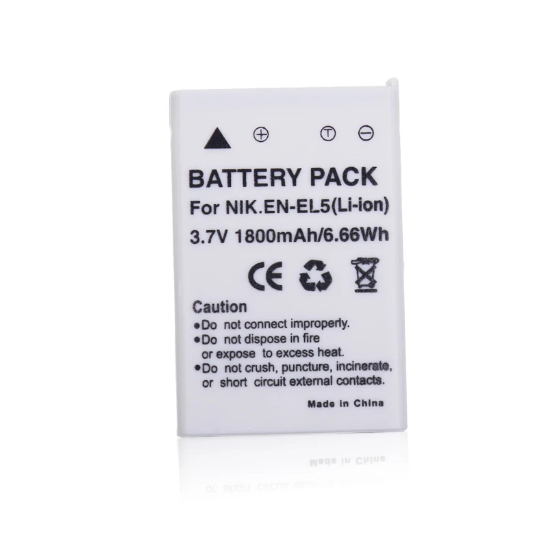 

1800mAh EN-EL5 ENEL5 EN EL5 Camera battery For NIKON Coolpix 3700 4200 5200 Coolpix 5900 Free shipping