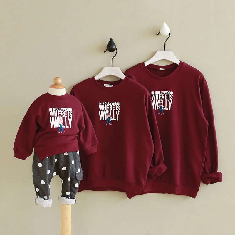 Familia Navidad Suéteres pijamas 2017 Otoño Invierno madre