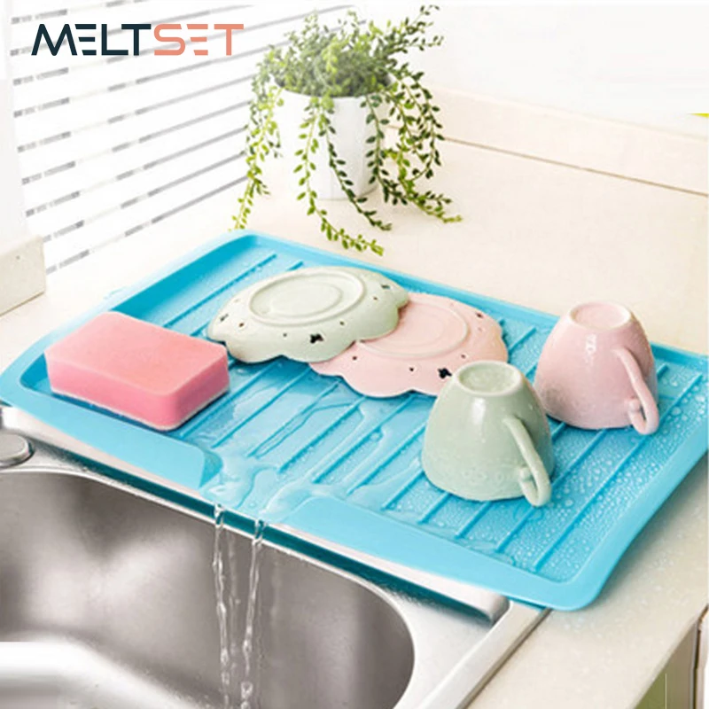 

Kitchen Drying Rack Plastic Dish Drainer Tray Over Sink Organizer Washing Display Sorting Tray Dropshipping