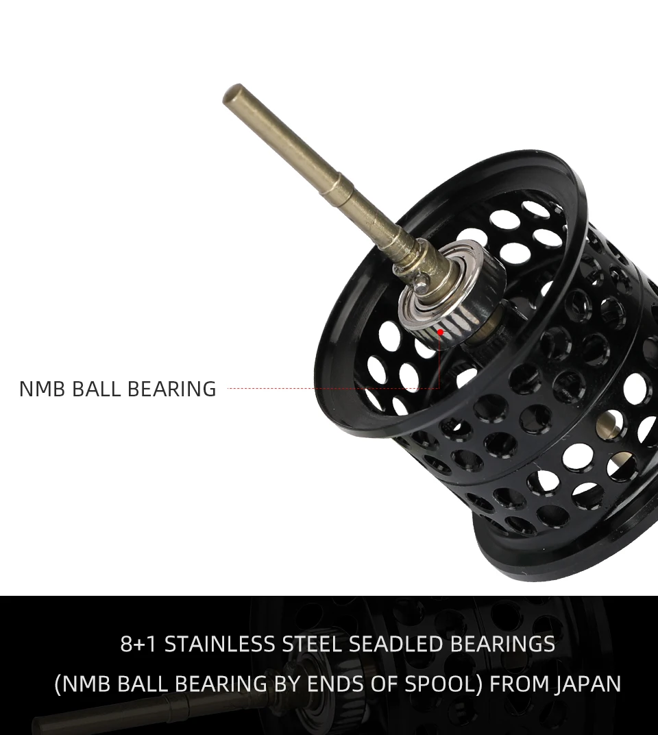 Carretel da Carcaça de Isca Espírito de Raposa Carretel de Pesca Carretilha de Pesca 8 + 1bb Tsurinoya Direita Mão Esquerda Spinning Baitcast 6.6: 1 165g 11 High Quality Esporte e Lazer