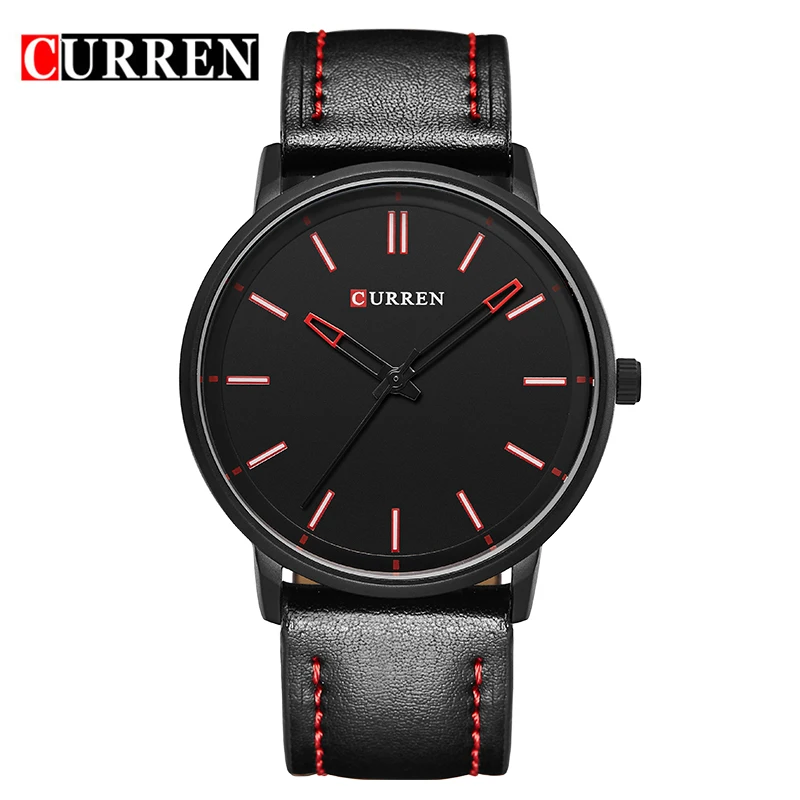 CURREN Luxury Brand Relogio Masculino Date Leather Casual Watch Men Sports Watches Quartz Military Wrist Watch Male Clock 8233 fashion o t sea brand faux leather blue ray glass watch men military sports quartz wrist watches relogio masculino w045