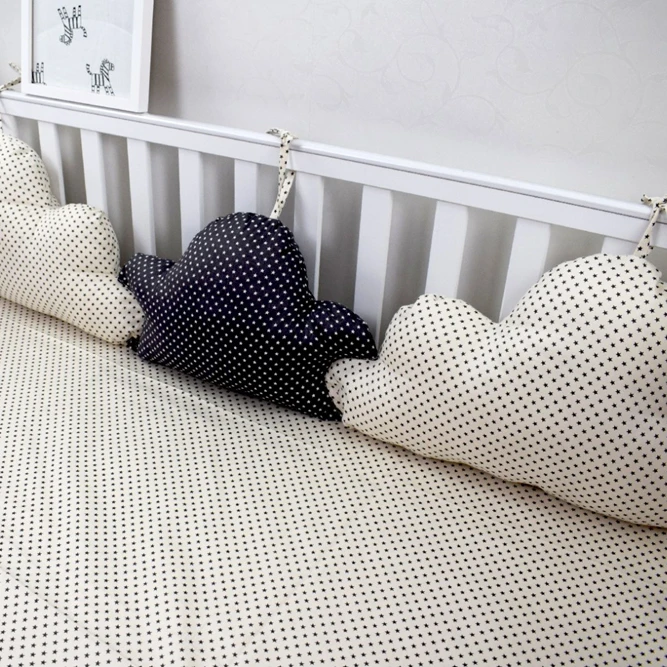 3 шт. детский Хлопковый бампер для кроватки в полоску|bed bumper|baby bed bumperbaby bumper |