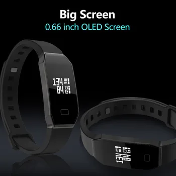

original SmartBand 0.66" Display Waterproof swimming shower Fitness Blood Pressure Heart Rate automaticl monitor Smart Wristband