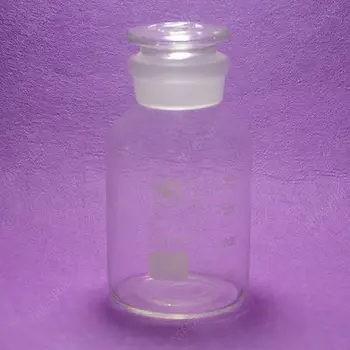 

500mL Reagent Bottle, Wide Mouth, with Ground Stopper and Scale,lab Glassware