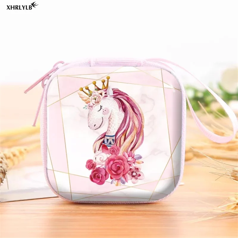 XHRLYLB 1pcFlamingo Единорог Кошелек для монет ребенка полная луна Подарочная коробка