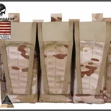 Emerson тройной Magzine чехол для AVS жилет военная охотничья Экипировка Мультикам засушливый EM9030MCAD