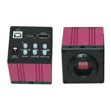 Envío libre 14MP 3 en 1 HDMI TV USB Digital de La Industria c-mount Microscopio Cámara TF Tarjeta de Salida para PCB LCD Lab Nuevo
