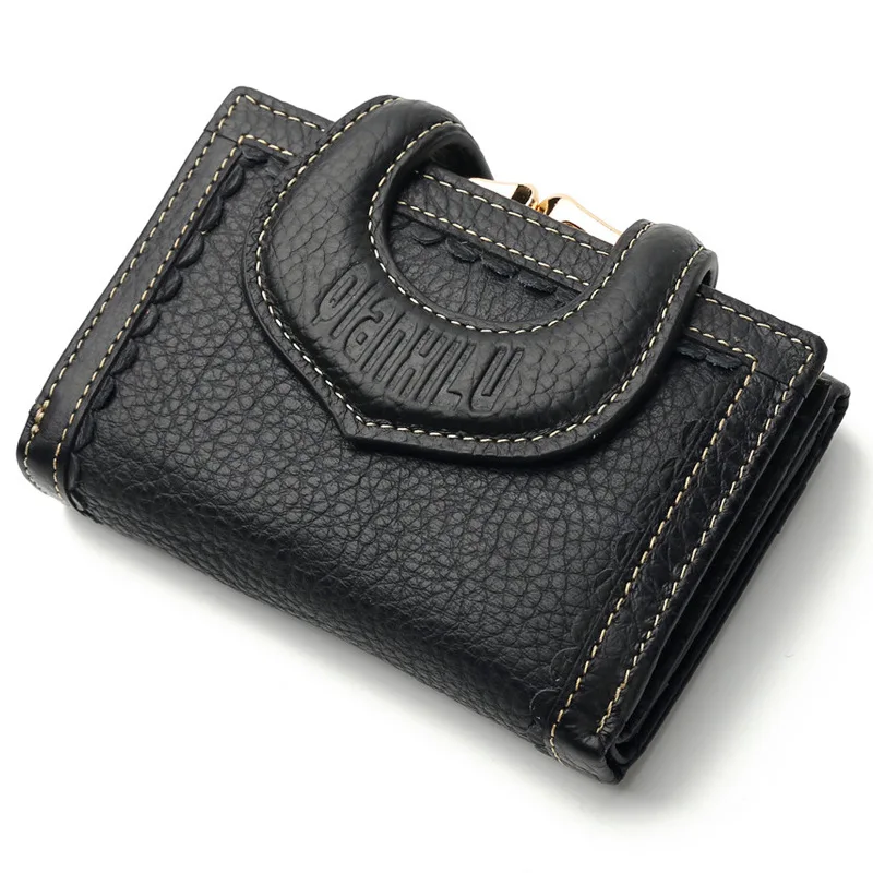 

Vintage Short Wallet for Women Genuine Leather Purse Natrual Animal Skin Bags Coin Bag Change Case