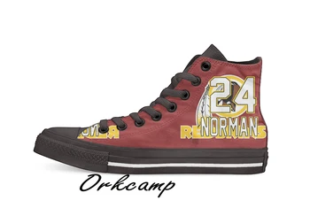 

Washington Football Player Norman High Top Canvas Shoes Custom Walking shoes