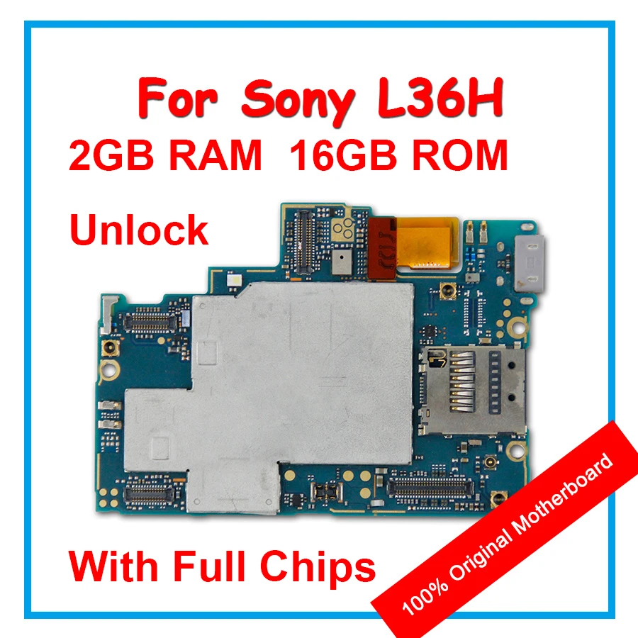 

Original Motherboard For Sony Xperia Z L36H C6603 C6602 100% Unlocked Mainboard With Android System Logic board With Full Chips