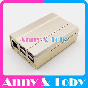 

Golden B63 Aluminum Case Metal Case for RaspberryPI 3 model B+plus RaspberryPI 2B Metal Box Aluminum Box Cover Shell Enclosure