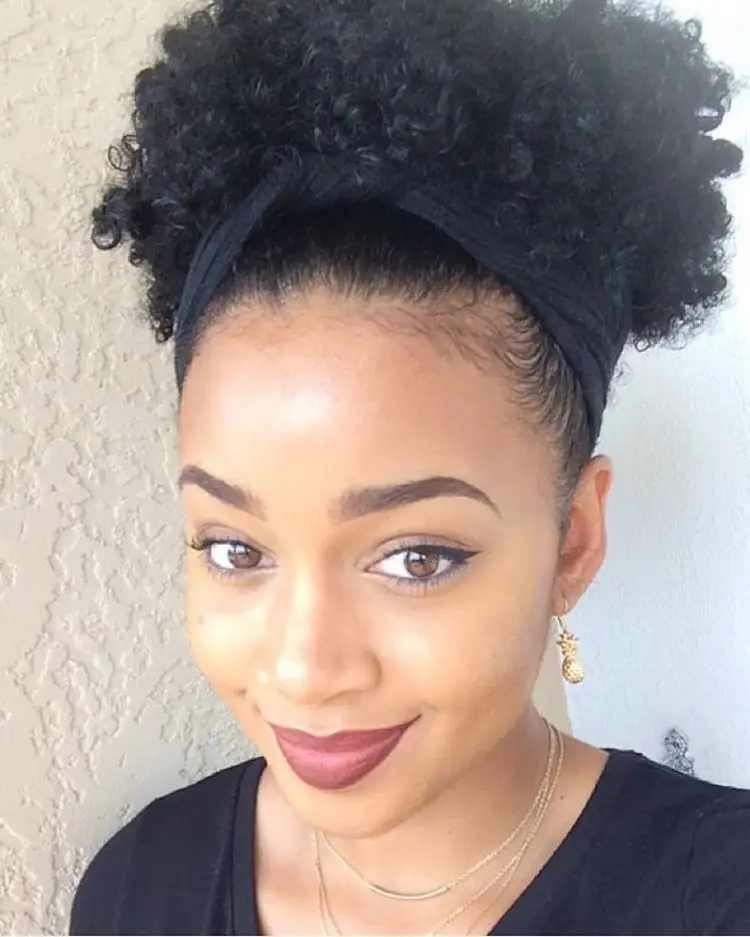 short afro puff ponytail hairpiedes clip in wrap kinky ...