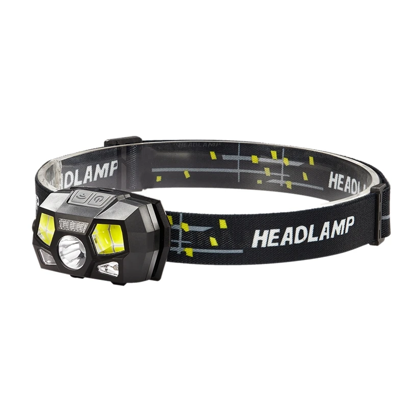 

Led head light lamp Motion Sensor Ultra Bright Hard Hat Head Light Usb Rechargeable Waterproof Flashlight For Outdoor Camping