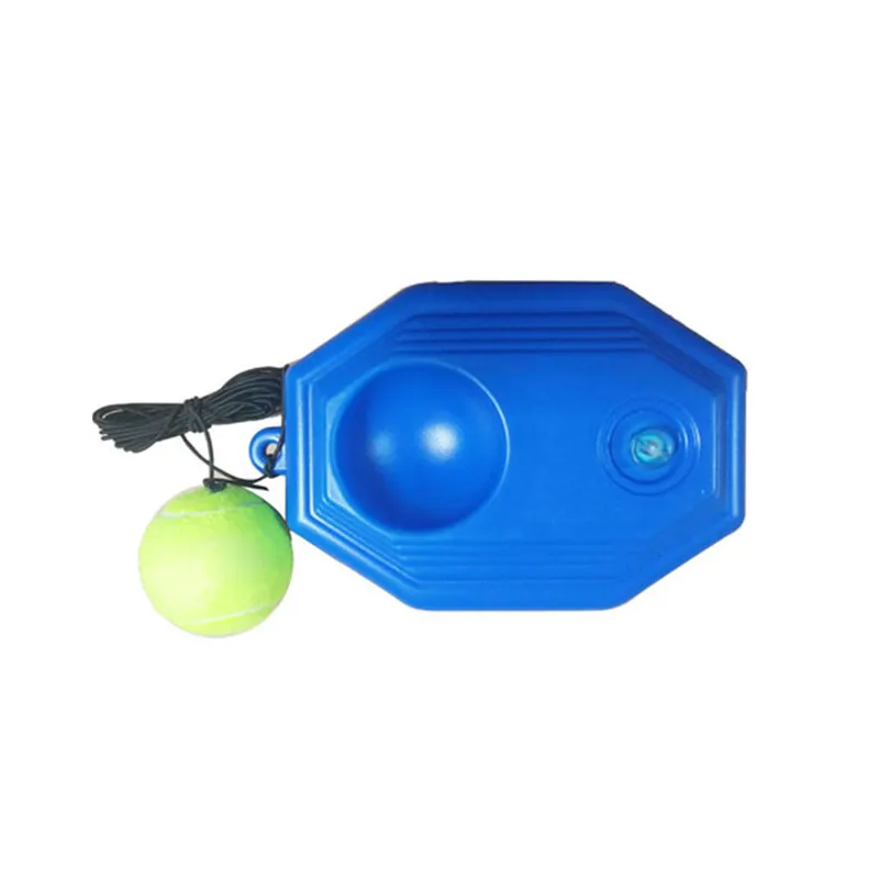 Набор инструментов для одного теннисного тренера для начинающих с веревочкой для самостоятельного обучения, Теннисный отскок с тренировочным плинтусом+ 1 мяч