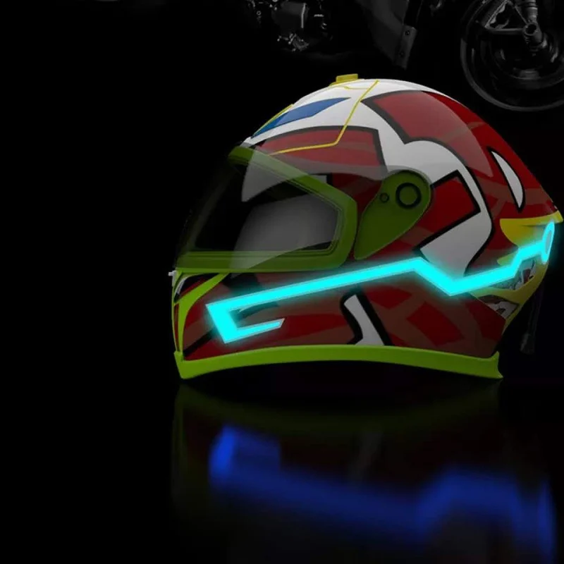 Мотоцикл ночной езды сигнал водонепроницаемый прочный шлем комплект бар мигающий полоса СВЕТОДИОДНЫЙ свет Прямая