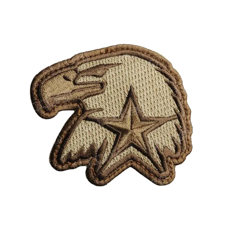 E 3D вышивка American Eagle Глава звезда армия США Орел глава Знак повязки вышивка Тактический Костюмы ткань нравственный повязки Sticke - Цвет: E
