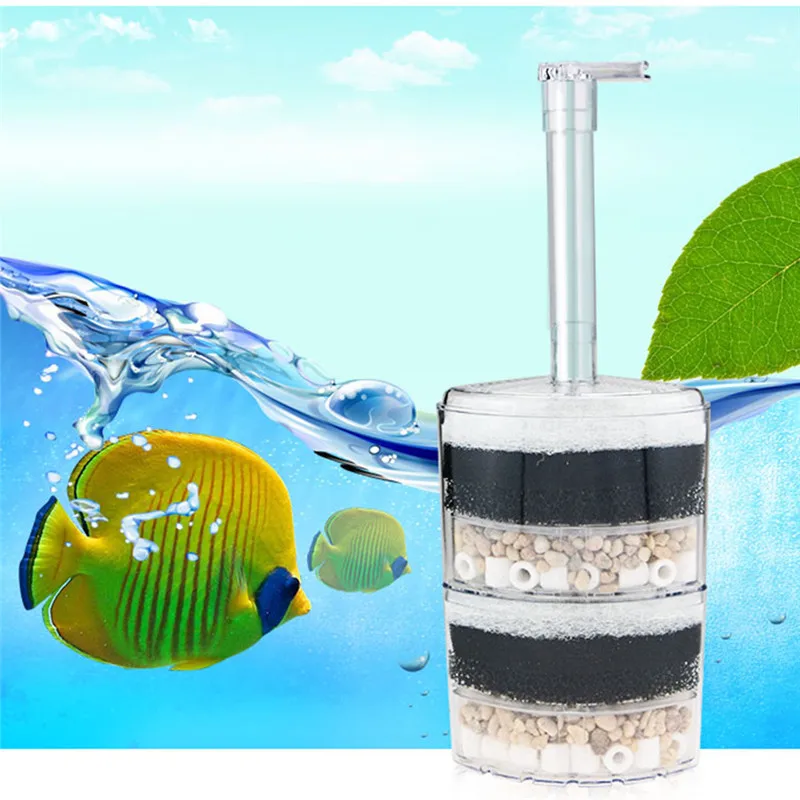 Image Boutique Aquarium filter accessories air operated Efficient Economy Aquarium Internal Corner In Tank Filters Fish Tank equipment