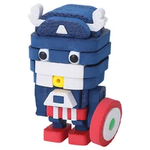 Мстители endgame мягкие строительные блоки игрушки marvel Железный человек Человек-паук 3D Развивающие DIY сборка подарок для детей Прямая поставка