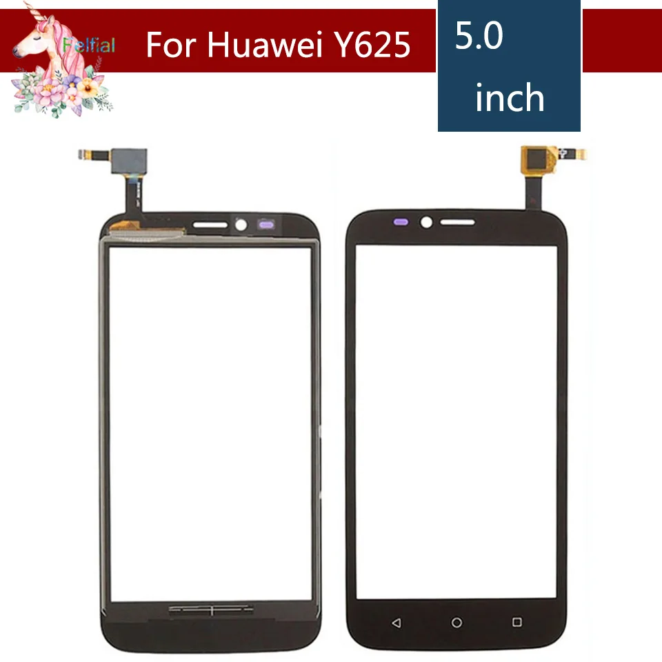 

5.0" For Huawei Ascend Y625 LCD Touch Screen Digitizer Sensor Outer Glass Lens Panel Replacement