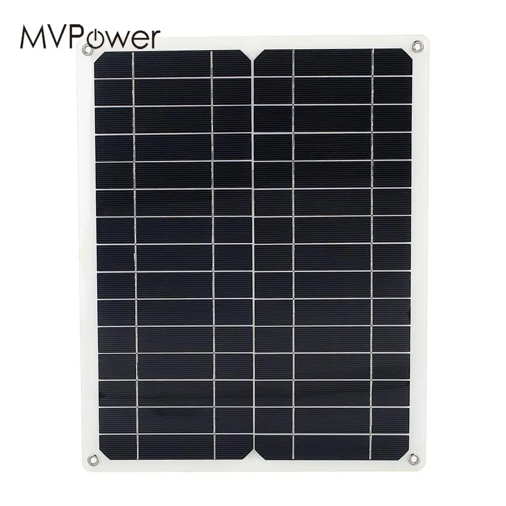 

Solar Panel Monocrystalline Silicon Durable Outdoor Solar Cell 12V 15W Battery Charger Solar Charger Pane Energy Saving USB