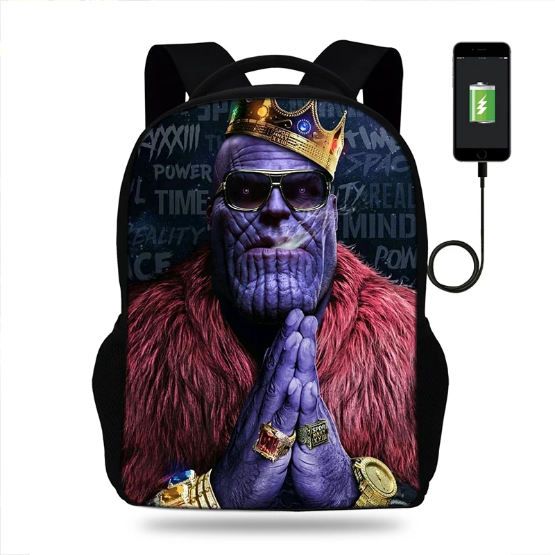 Thanos Marvel Anak anak Oxford USB 