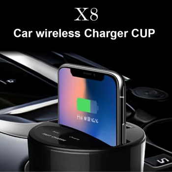 

X8 Car Wireless Charger Stand For iPhone 8 X QI Fast Phone Wireless Charging Holder For Samsung S98/7/6/6edge 5W/7.5W/10W