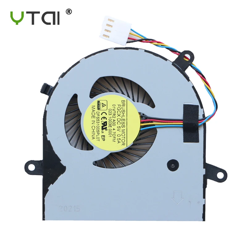 New CPU Cooling fan For Dell AIO Inspiron 20-3055 22-3263 24-3455 24-3459 Laptop Cooler DFS531005PL0T FGCX CN-01VTR2