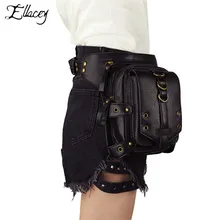 Модная женская поясная сумка в стиле панк, уличная спортивная тактическая сумка с карманами, готический пояс, поясная сумка для ног, поясная сумка для женщин