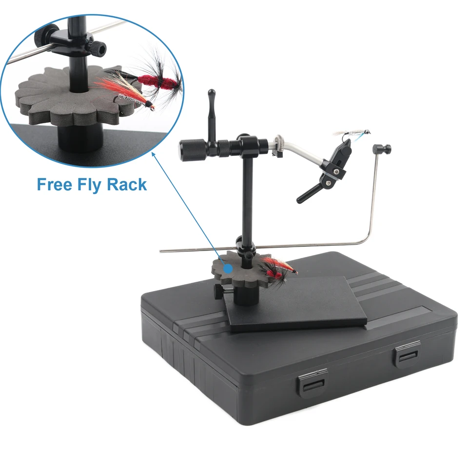 Online Maximumcatch Rotary Fliegen Binden Schraubstock Bearbeitete Legierung Reise Schraubstock Mit Basis Angeln Werkzeug Set Reisenden Fly Fishing Tackle Kit