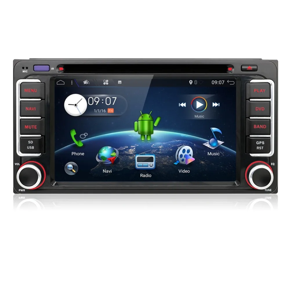 32G Android 9,0 автомобильный dvd-плеер для Toyota Hilux VIOS старый Camry Prado RAV4 Prado 2003 2004 2005 2006 четырехъядерный