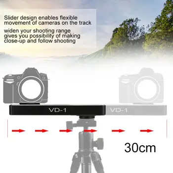 

Portable Aluminium Alloy Quick Release Sliding Plate Rapid Connect Camera Rail Slider