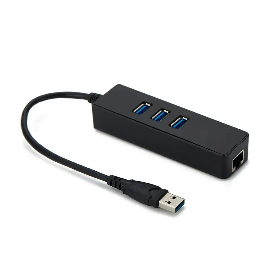 

USB 3.0 Hub USB 3.0 To RJ45 1000LAN Adapter 3USB 3.0 With RJ45 Converter