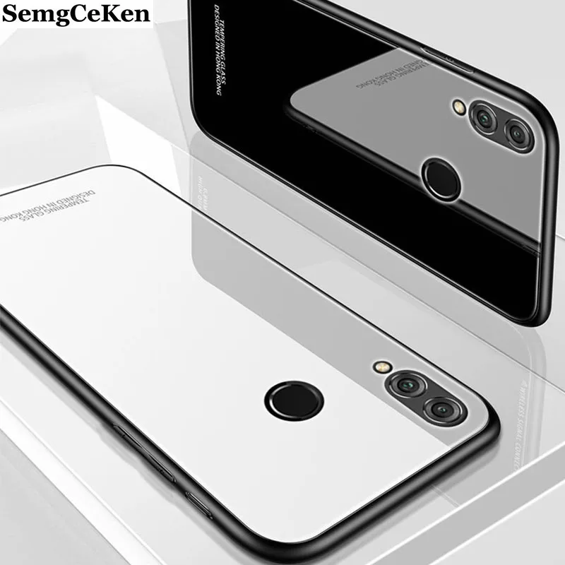SemgCeKen роскошный оригинальный жесткий стеклянный зеркальный чехол для huawei honor 8X max