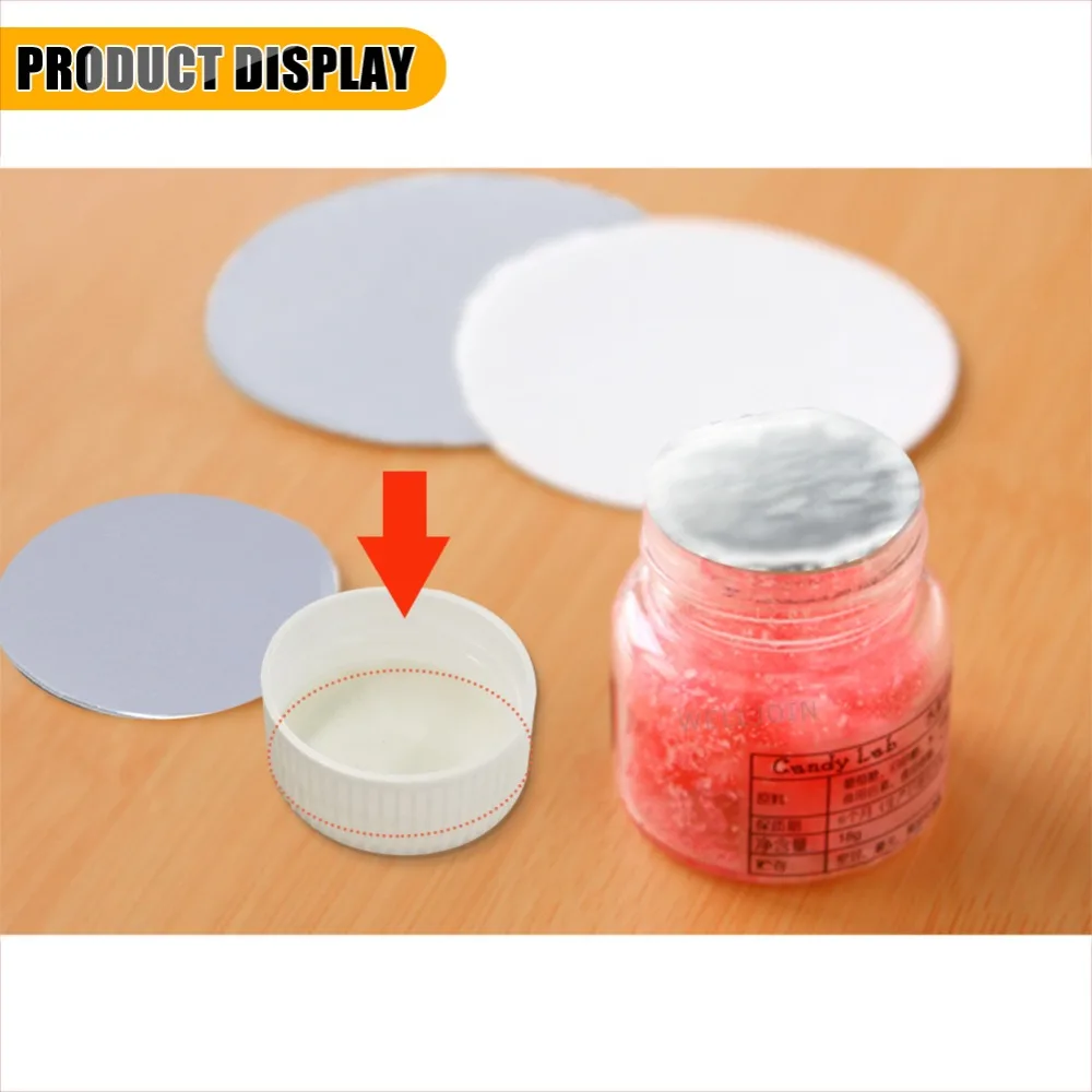 

For induction sealing 30mm plactic laminated aluminum foil lid liners 10000pcs sealer foil