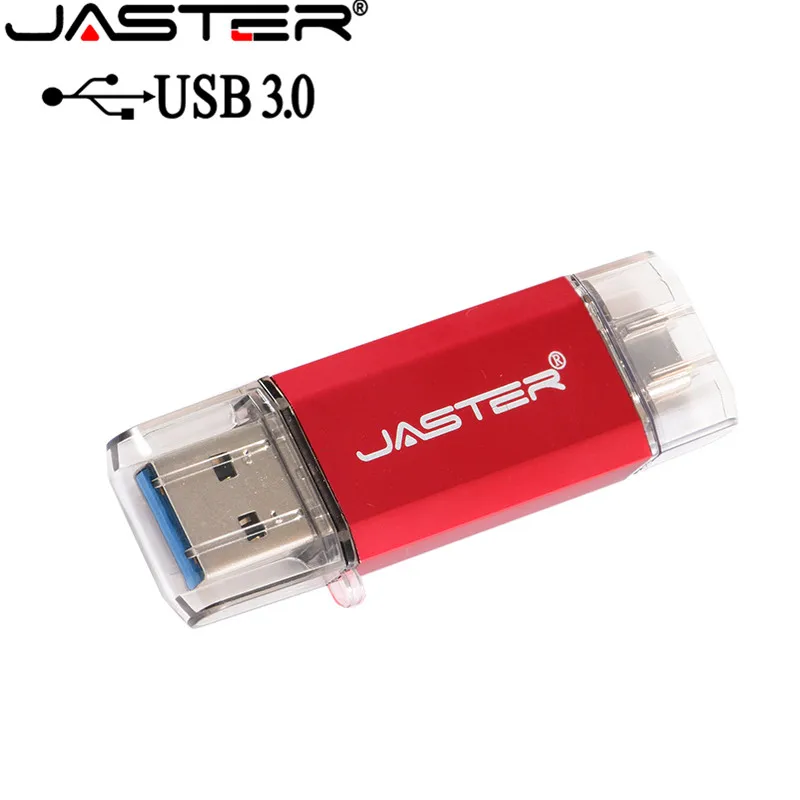 JASTER Горячее предложение тип C 3,1 Порт OTG USB 3,0 флэш-накопитель для Sumsung S8 Plus type C телефонов.(более 20 шт., бесплатный логотип