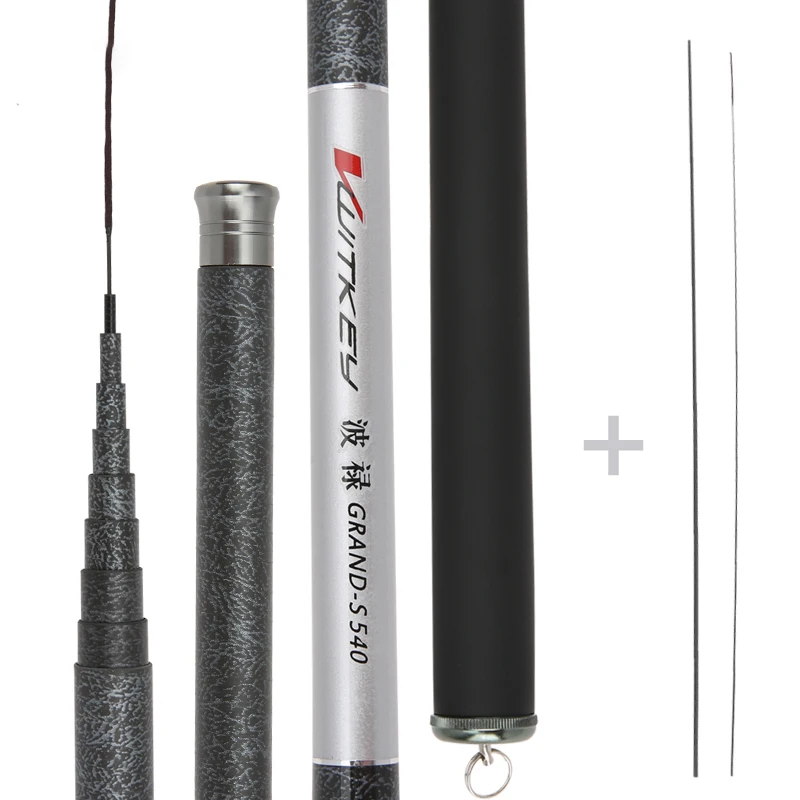 

Fishing Rods 3.6m-7.2m Carbon Fiber Telescopic Fishing Rod Ultra Light Ultrafine Hand Pole Feeder for Carp Fishing