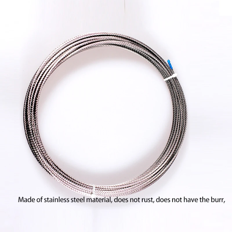 100 м 304 проволочный Канат из нержавеющей стали alambre кабель мягче рыболовный подъемный кабель 7X7 структура 1,5 мм диаметр