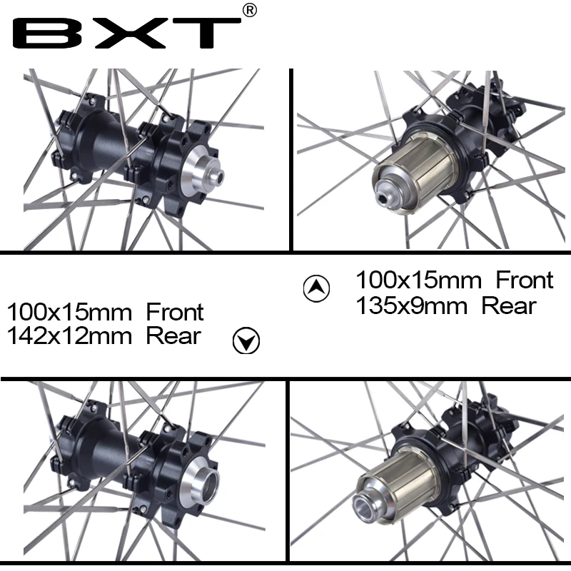 КИТАЙСКИЙ BXT без карбонового колеса для горного велосипеда 27,5 er/29er Сверхлегкий сплав ось EXhange Открытый MTB велосипед колеса