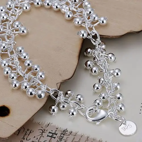 

DT-H017 Hot sale silver-925-jewelry bracelet Wholesale 925 jewelry silver free shipping charm fashion Purple Bracelet
