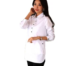 Women long sleeve blouse shirt elegant blusa feminina Cotton women fashion white shirt women plus size blouses work wear XXXL