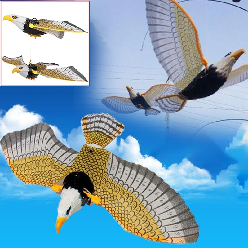 Electric Flying Birds Toy Hanging Wire Flapping Eagle Plastic Kids