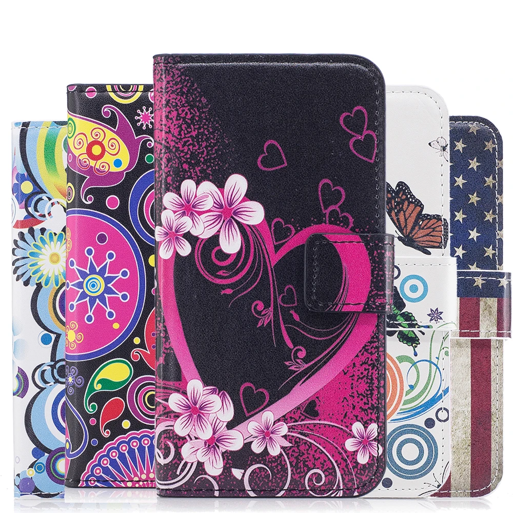 Модный кожаный чехол-книжка бумажник чехол для HUAWEI Honor 5A Y5 Y3 II P8 P9 P10 Lite G8 GX8 5X GR5 4C чехол-накладка с цветочным рисунком протектора