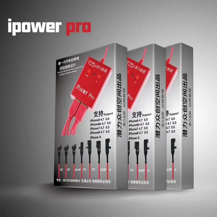 Тестовый Кабель питания i power с переключателем вкл/выкл i power Pro для iPhone 6G/6 P/6 S/6SP/7G/7 P/8G/8 P/X DC испытательный кабель управления питанием