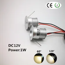 1 Вт Светодиодный украшения дома прожектор с фокусным расстоянием 25 мм вырез утопленный Спальня пятно света DC12V Кухня освещение 60D/120D винный шкаф лампа, получившая сертификат Европейского соответствия
