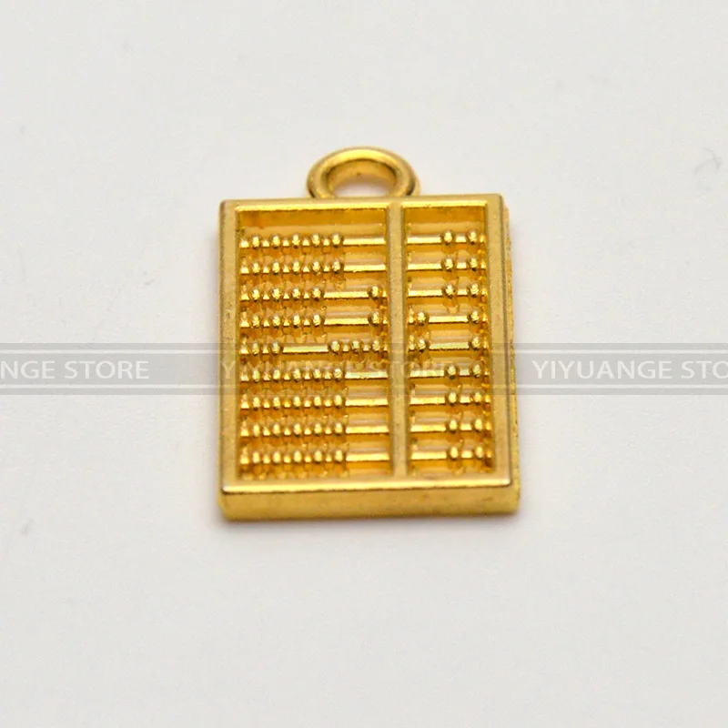 Китайский Fengshui Abacus золотой карманный бисер арифметика металлический брелок