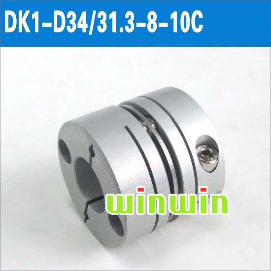 

CNC DIY Single Disc type with clamp screw Flexible Coupling for 8mm to 10mm shaft 35mm OD 34x31mm
