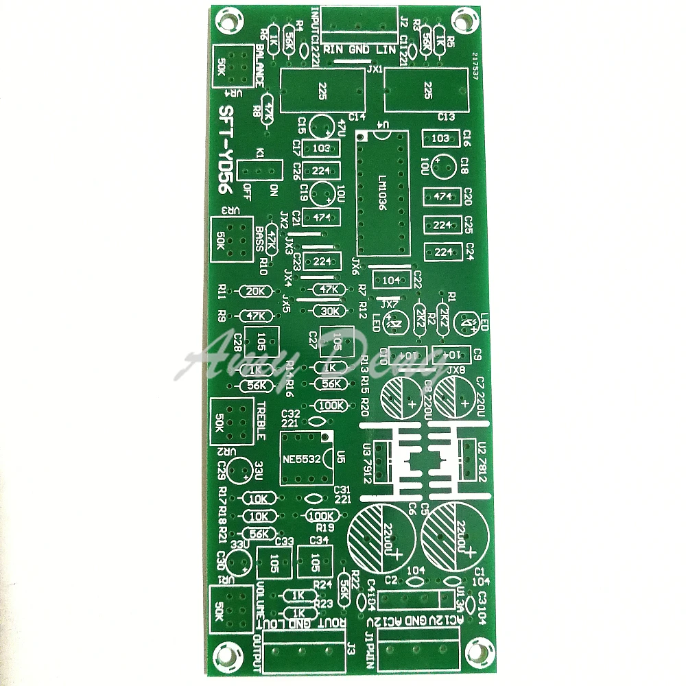 2 шт./лот Fever LM1036 N + NE5532 плата шага передняя панель HI FI пустая PCB | Электронные