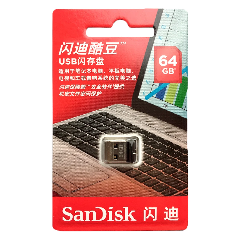 SanDisk USB флеш-накопитель 16 ГБ флеш-накопитель 32 Гб карта памяти 64 Гб мини USB2.0 ключ Флешка U диск для ПК/ноутбука/автомобильного плеера/планшета