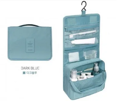 Нейлоновая Упаковка Куб дорожная сумка система прочный один набор большой емкости унисекс сумка для организации и сортировки одежды - Цвет: Sky BlueCosmetic Bag