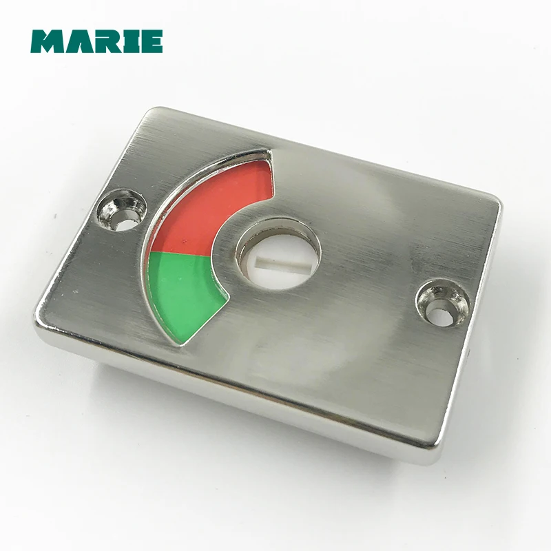 Home Door Window Security Bolt Lock Button Open Type Chrome Plated Zinc Alloy